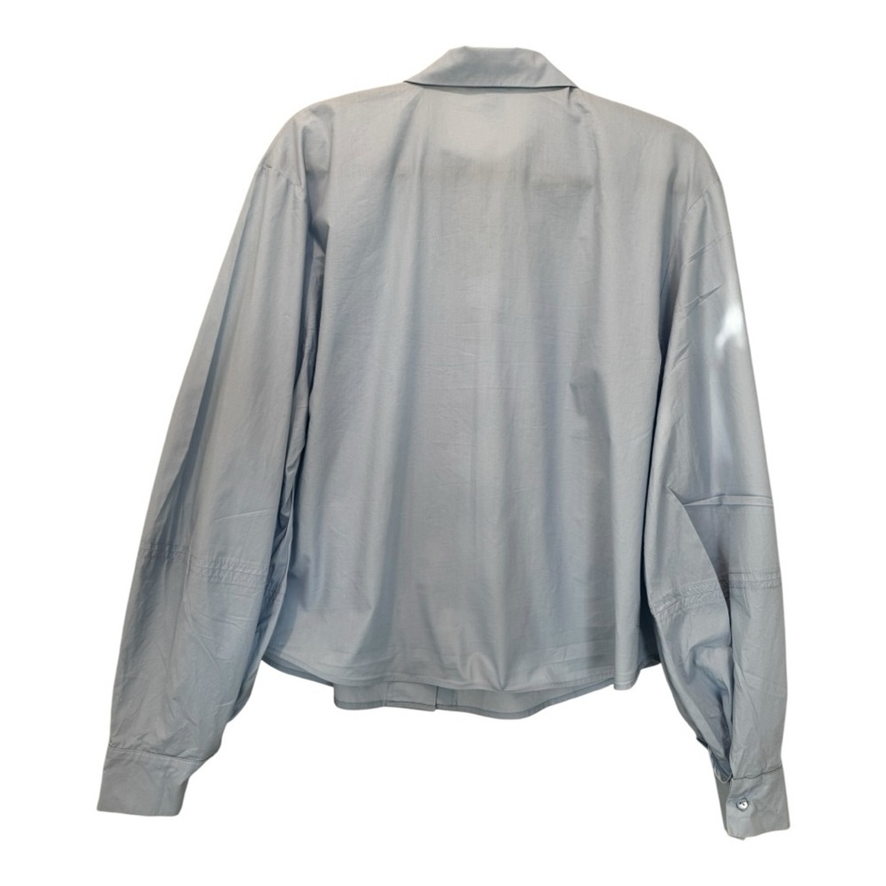 👔 H&M Light Blue 100% Cotton Shirt – Size 12 - Picture 3 of 5